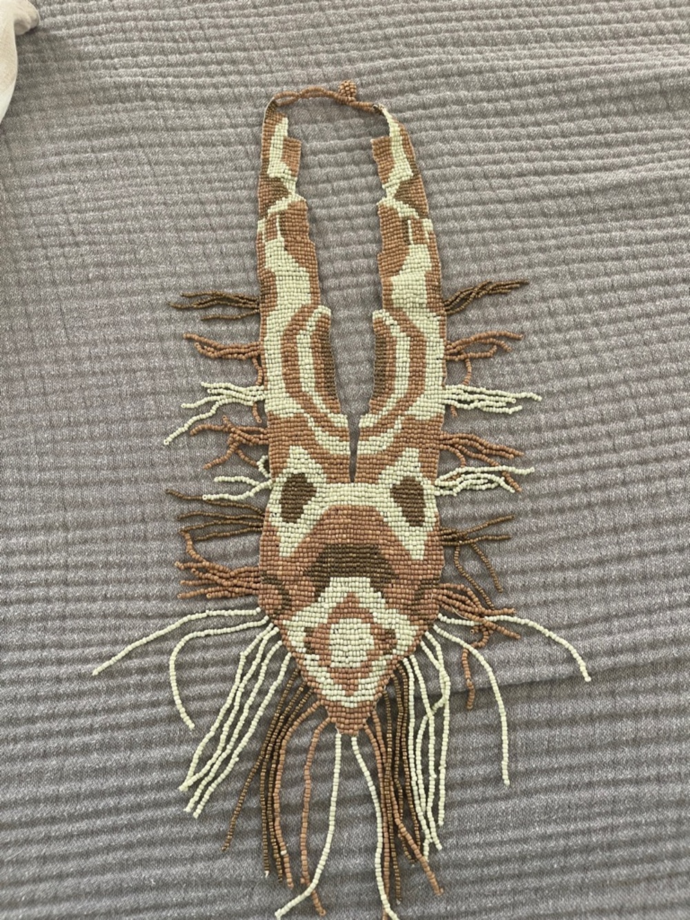 Handmade Beaded Fringe Necklace